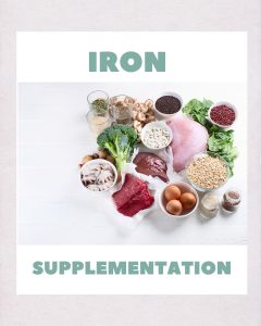 Functional medicine display of iron rich foods