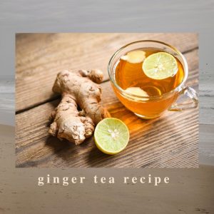 Ginger, lemons and tea